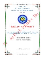 Phương pháp phân cụm kmeans  và ứng dụng vào bài toán nhận diện chữ số viết tay