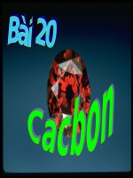 Bài 20. Cacbon - Hóa học 11 Nâng cao - Trịnh Thái Anh - Thư viện Bài giảng điện tử