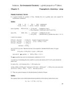 Solution manual of environmental chemistry a global perspective 4th ch04 