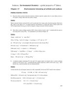 Solution manual of environmental chemistry a global perspective 4th  ch14 