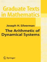 The arithmetic of dynamical systems 