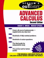 Schaums outline of advanced calculus 