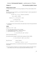 Chapter 8:              the chemistry of global climate 