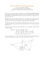 Ứng dụng vector chứng minh các bài toán có yếu tố vuông góc trong đề thi học sinh giỏi