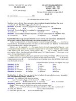 Đề thi thử tốt nghiệp THPT môn tiếng Anh trường THPT chuyên Bắc Ninh năm 2022 lần 2 có đáp án