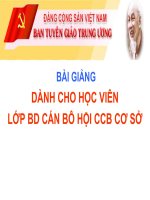 GIÁO ÁN CHUYÊN ĐỀ 3 VỊ TRÍ, VAI TRÒ, MỤC ĐÍCH CHỨC NĂNG NHIỆM VỤ CỦA HỘI CỰU CHIẾN BINH VIỆT NAM