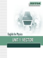English for physics - Quản lí Giáo dục - Nguyễn Thị Kim Anh - Thư viện Bài giảng điện tử