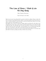 Định lý Sin (Law of sin) và ứng dụng trong giải toán hình học phẳng