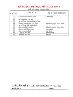 GIÁO ÁN MĨ THUẬT LỚP 2 (Kết nối tri thức với cuộc sống)