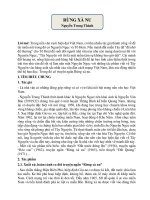 Phân tích tác phẩm Rừng xà nu - Nguyễn Trung Thành