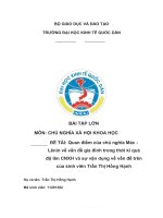 Quan điểm của chủ nghĩa mác   lênin về vấn đề gia đình trong thời kì quá độ lên CNXH và sự vận dụng về vấn đề trên của sinh viên trần thị hồng hạnh 