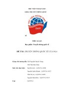 TIỂU LUẬN Truyền thông quốc tế ĐỀ TÀI TRUYỀN THÔNG QUỐC TẾ CỦA NGA