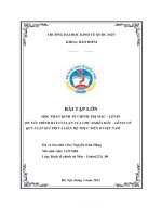 ĐỀ tài TRÌNH bày lý LUẬN của CHỦ NGHĨA mác – LÊNIN về QUY LUẬT GIÁ TRỊ và LIÊN hệ THỰC TIỄN ở VIỆT NAM 