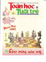 Tạp chí toán học và tuổi trẻ số 295 tháng 1 năm 2002