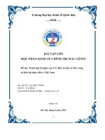 Đề tài trình bày lý luận của CN mác lênin về tiền công và liên hệ thực tiễn ở việt nam 