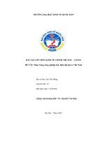 BÀI tập lớn môn KINH tế CHÍNH TRỊ mác – LÊNIN đề tài thực trạng công nghiệp hóa, hiện đại hóa ở việt nam 