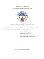 Quan điểm cơ bản của chủ nghĩa mác – lênin về giai cấp công nhân, sứ mệnh lịch sử thế giới của giai cấp công nhân và sự vận dụng của bản thân 