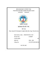 THỰC TRẠNG đô THỊ HOÁ HỒNG LĨNH hà TĨNH THEO HƯỚNG PHÁT TRIỂN b n v ề ỮNG 