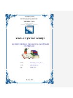 KHÓA LUẬN TỐT NGHIỆP KẾ TOÁN THUẾ GIÁ TRỊ GIA TĂNG TẠI CÔNG TY CỔ PHẦN ABC