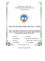 Quan điểm biện chứng duy vật về mối quan hệ giữa nội dung và hình thức và ý nghĩa của việc nghiên cứu quan điểm đó trong nghiên cứu, học tập của sinh viên 