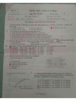 4 đề thi cuối kỳ Sinh lý đa khoa 2017-2019 (tải về có đáp án chi tiết)