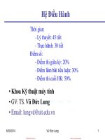 Bài giảng hệ điều hành 