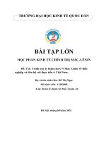 ĐỀ tài trình bày lý luận của CN mác lênin về thất nghiệp và liên hệ với thực tiễn ở việt nam  
