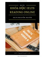 EBOOK IELTS ONLINE READING   VIDEO b   IELTS NGUYỄN HUYỀN