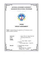 FIN360 GROUP ASSIGNMENT topic understanding the operations of vietnamese stock markets HOSE and HNX 