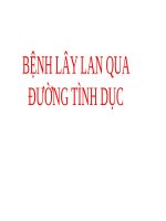 Bài giảng bệnh lây lan qua đường tình dục 