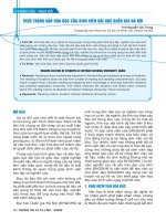 Thực trạng văn hóa đọc của sinh viên Đại học Quốc gia Hà Nội