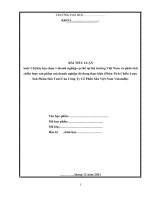 Chiến lược sản phẩm mà doanh nghiệp đó đang thực hiện (phân tích chiến lược sản phẩm sữa tươi của công ty cổ phần sữa Vinamilk)