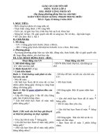 Phân số và phép chia số tự nhiên