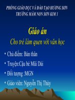 chuỵen cau vb - Hoạt động với Đồ vật - Bùi Thị Thắm - Thư viện Bài giảng điện tử