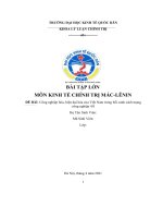 BÀI tập lớn môn KINH tế CHÍNH TRỊ mác LÊNIN đề bài công nghiệp hóa, hiện đại hóa của việt nam trong bối cảnh cách mạng công nghiệp 4 0 