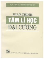 Giáo trình Tâm lý học đại cương (In lần thứ 2): Phần 1