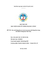 ĐỀ tài sản xuất hàng hóa và vai trò của sản xuất hàng hóa trong nền kinh tế hàng hóa việt nam  