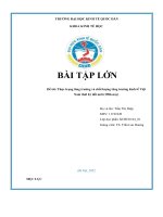 Đề tài thực trạng tăng trưởng và chất lượng tăng trưởng kinh tế việt nam thời kỳ đổi mới (1986 nay) 