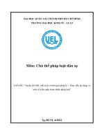 “Tuyên bố chết, mất tích và hậu quả pháp lý – thực tiễn áp dụng và một số kiến nghị hoàn thiện pháp luật”