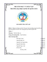 Đề tài  những tác động của peer pressure (áp lực đồng trang lứa) đến sức khoẻ tinh thần của sinh viên trường đại học kinh tế quốc dân 