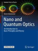 Nano and quantum optics; an introduction to basic principles and theory 