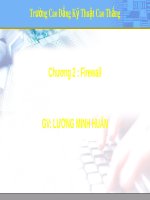 Bài giảng Thiết kế hệ thống mạng LAN - Chương 2: Firewall