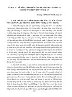 Nâng cao kỹ năng giao tiếp, ứng xử cho học sinh DTTS tại trường THPT DTNT Nghệ An