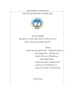 BÀI tập NHÓM bộ môn lý LUẬN NHÀ nước và PHÁP LUẬT 2 đề tài quy trình làm luật ở hoa kỳ 