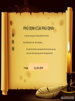 quy luật phủ định của phủ định