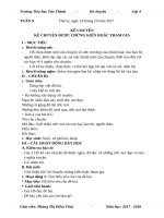 Tuần 9. Kể chuyện được chứng kiến hoặc tham gia (về một ước mơ đẹp của em hoặc của bạn bè, người thâ...