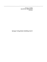 Quantum mechanics; symmetries 