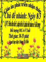 giáo án toan - Hoạt động với Đồ vật - Đặng Thị Tiến - Thư viện Bài giảng điện tử