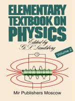 ELEMENTARY TEXTBOOK ON PHYSICS VOLUME 2 ELECTRICITY AND MAGNETISM 