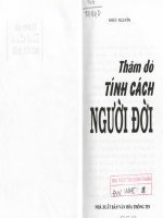 Đọc vị tính cách con người: Phần 1